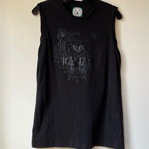 KENZO BLACK TIGER TANK TOP